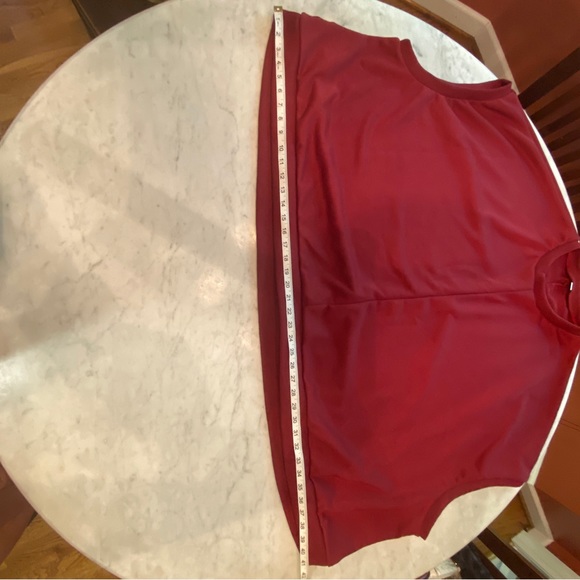 Sweatshirt like topper, oversized XL, burgundy in color - Picture 8 of 8